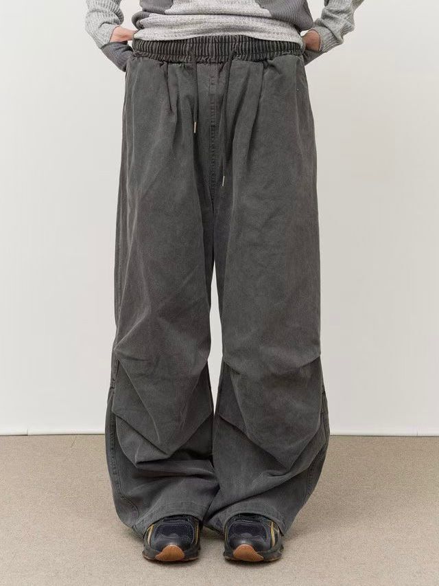 洗水淨色鬆身褲 P3181