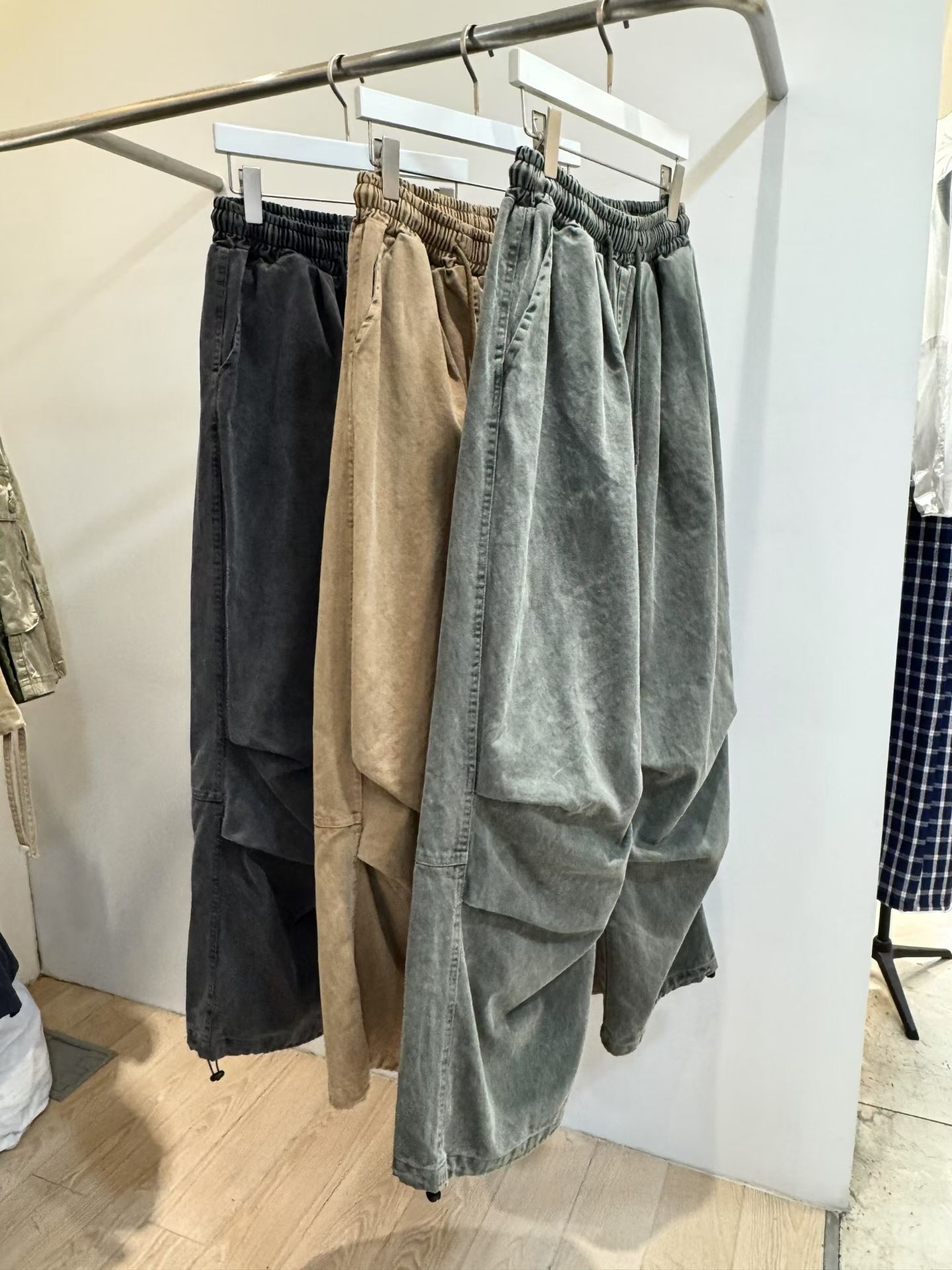 洗水淨色鬆身褲 P3181