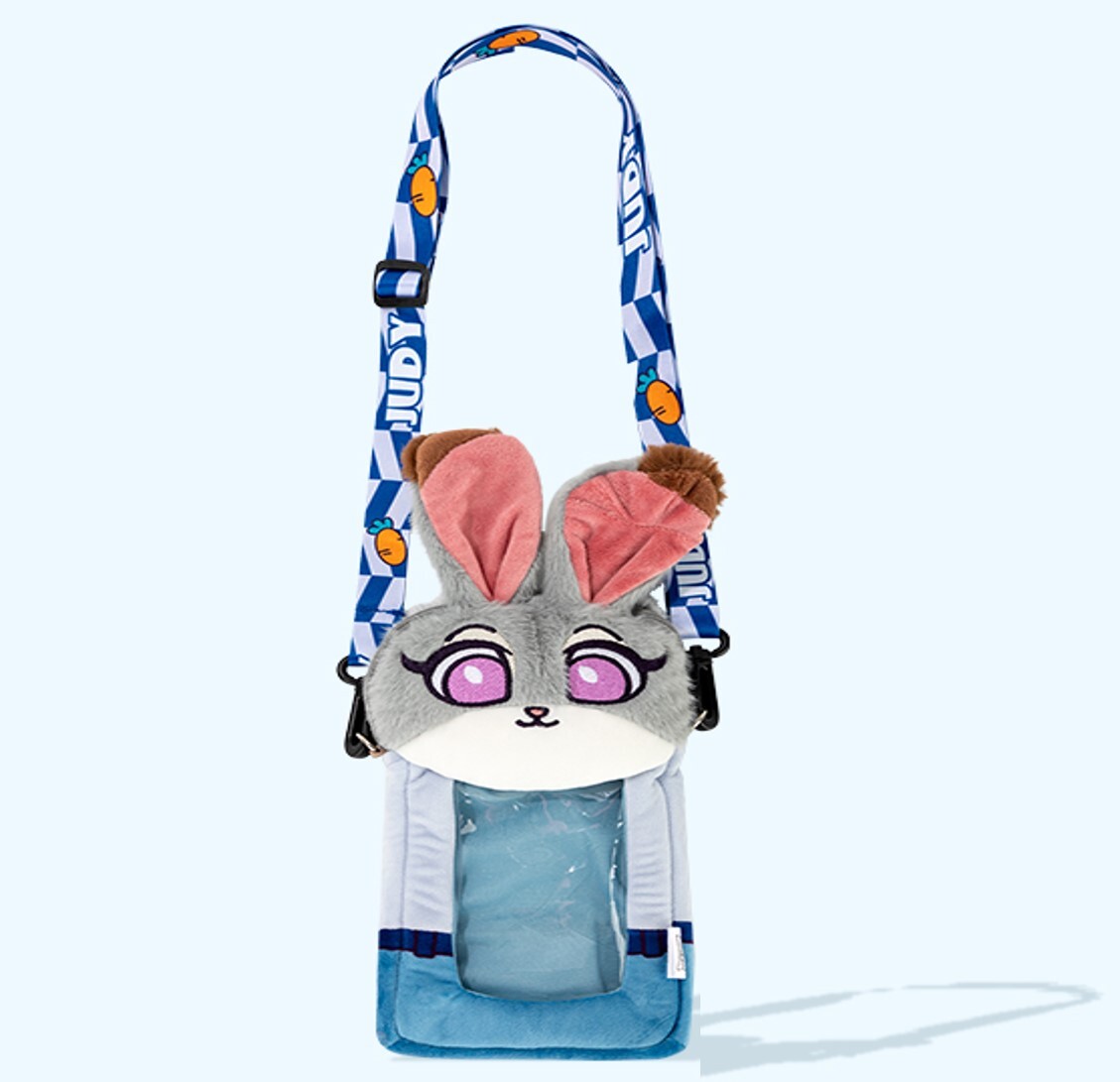 迪士尼優獸大都會 毛絨公仔手機斜揹袋|朱迪