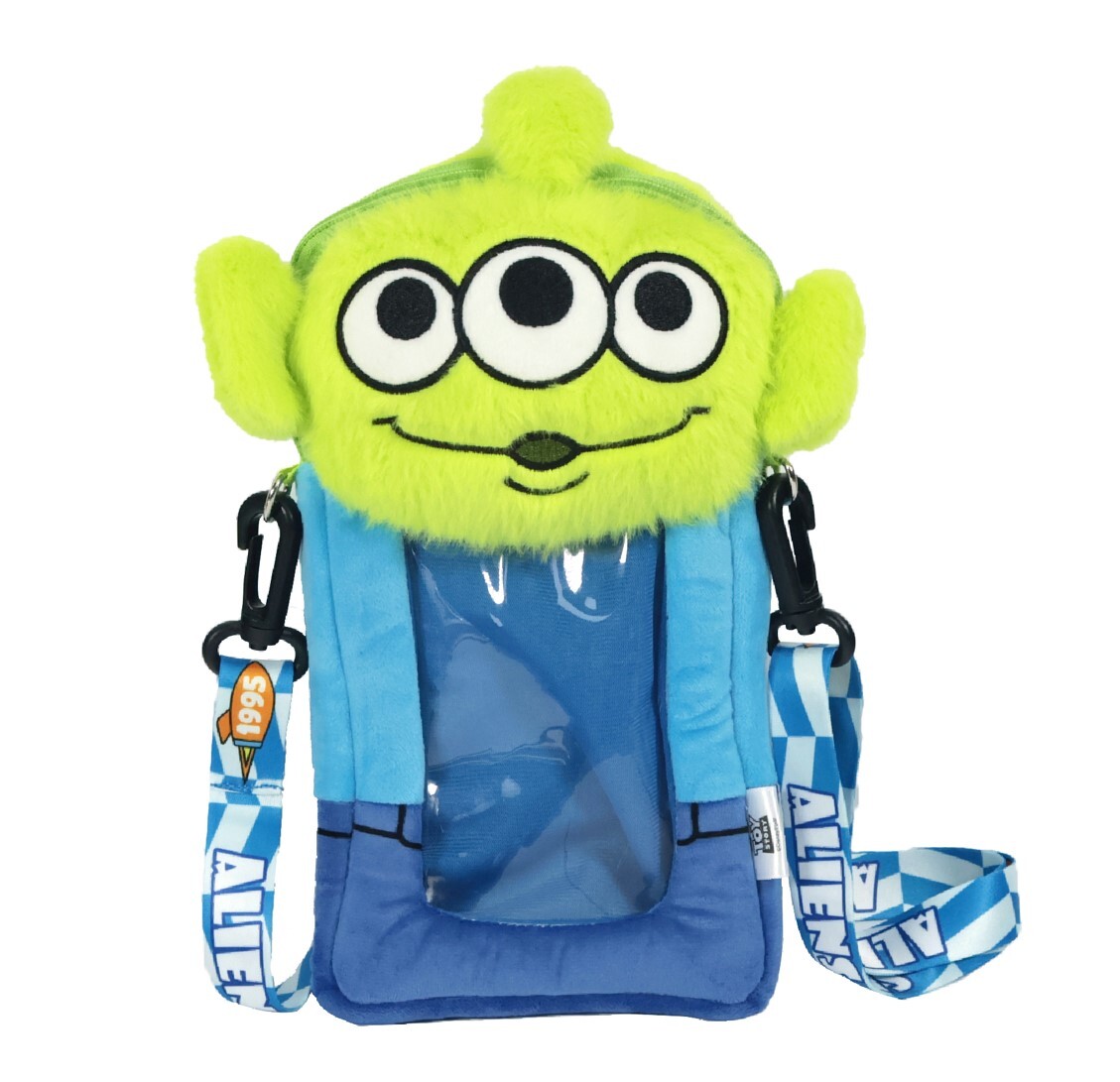 迪士尼反斗奇兵 毛絨公仔手機斜揹袋|三眼仔