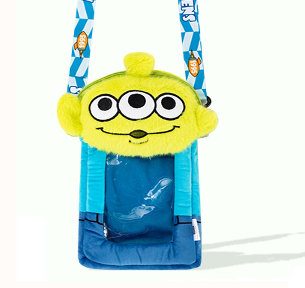 迪士尼反斗奇兵 毛絨公仔手機斜揹袋|三眼仔