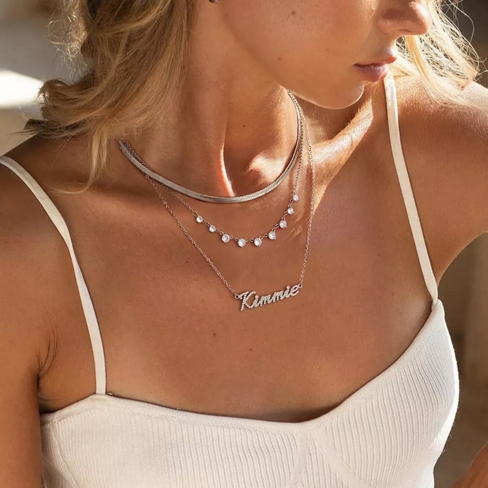 Personalized Moissanite Necklace