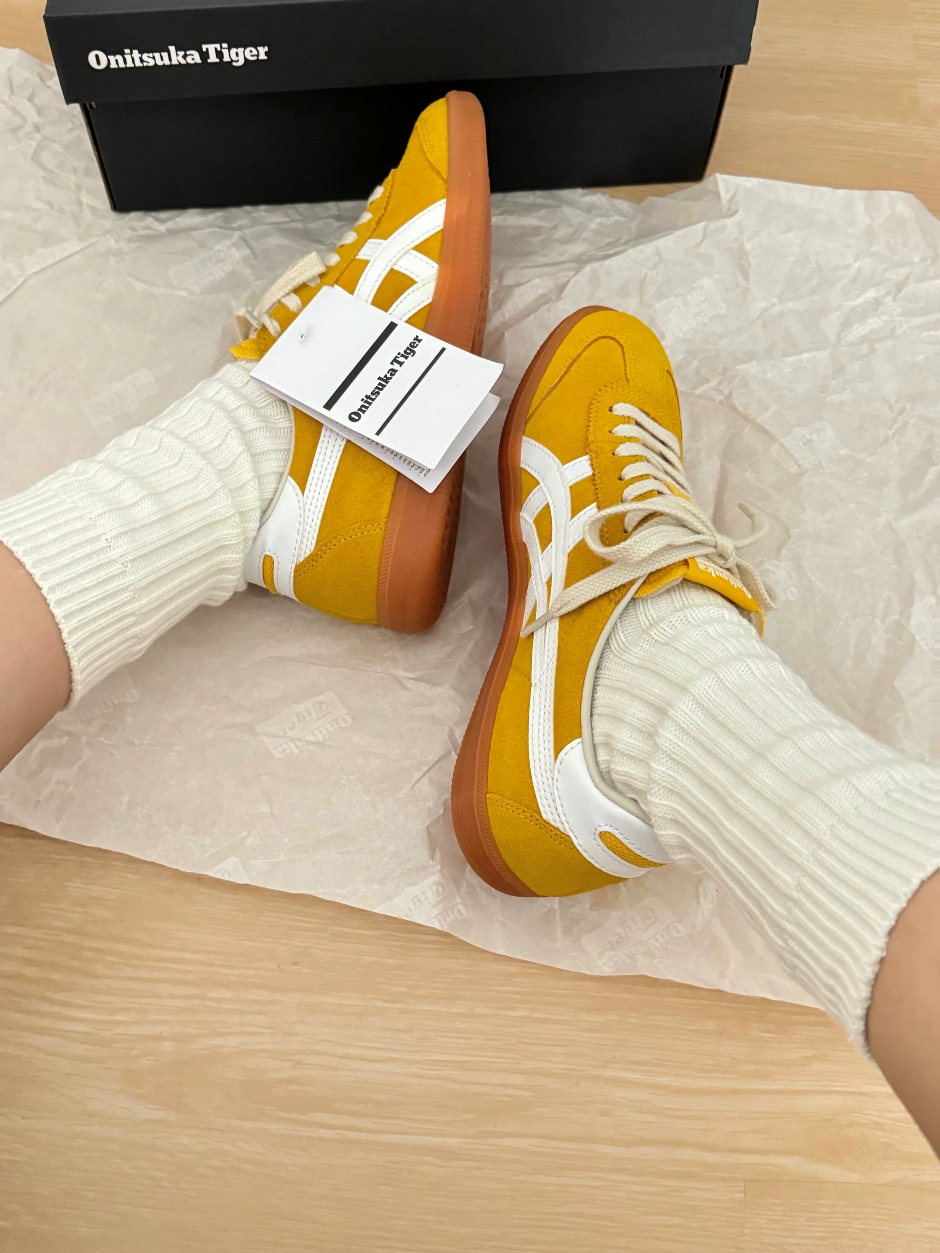 Onitsuka Tiger Tokuten 鬼塚虎 德訓鞋 焦糖底 亮黃 芥黃 白黃 男女鞋 1183A907-751 / 預購