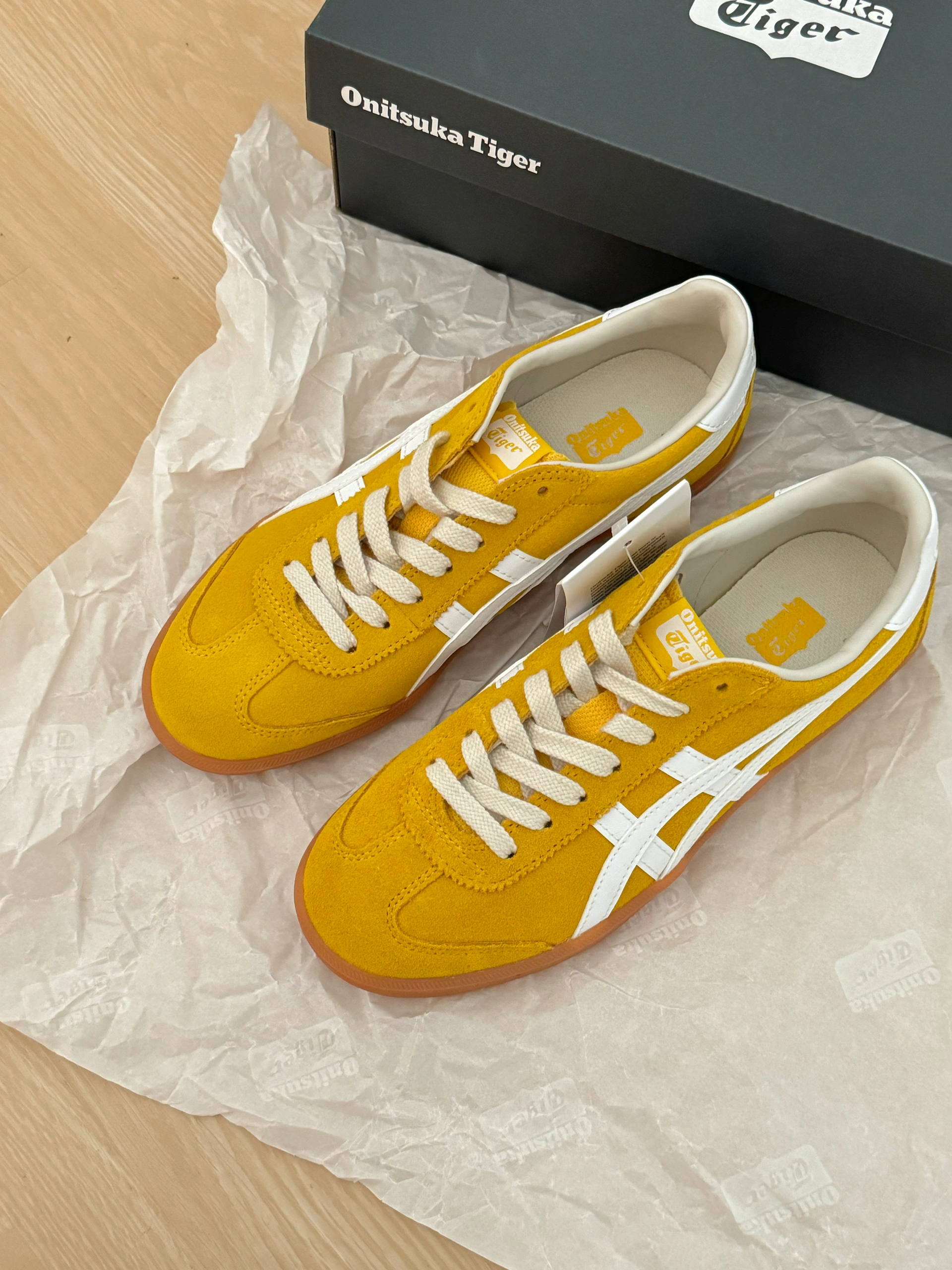 Onitsuka Tiger Tokuten 鬼塚虎 德訓鞋 焦糖底 亮黃 芥黃 白黃 男女鞋 1183A907-751 / 預購