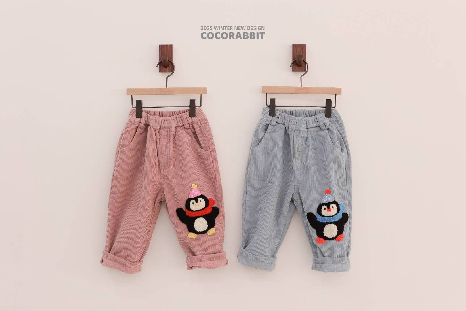 Coco Rabbit Penguin Corduroy Pants