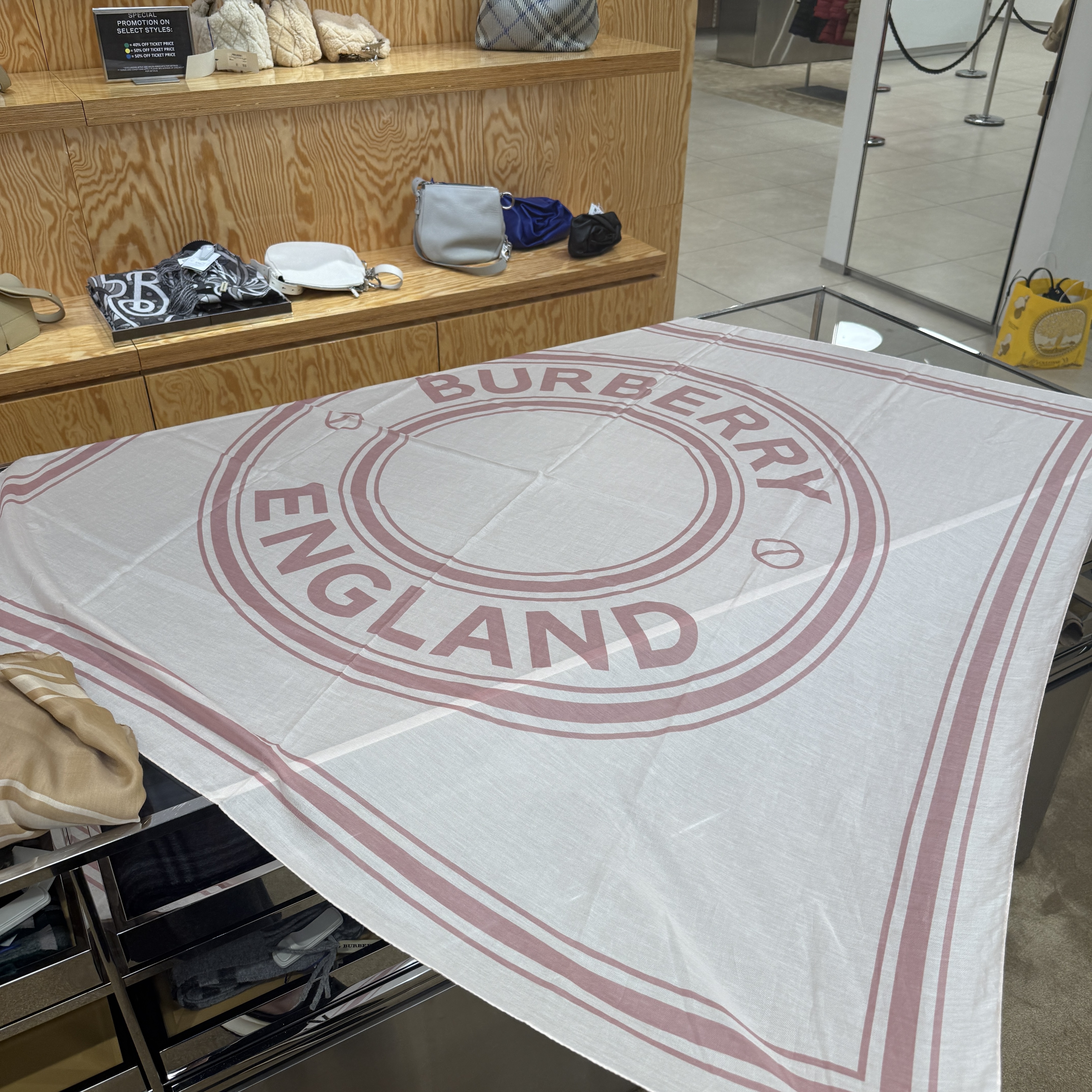 Burberry Roundel Square scarf 2 colors 140*140 cm