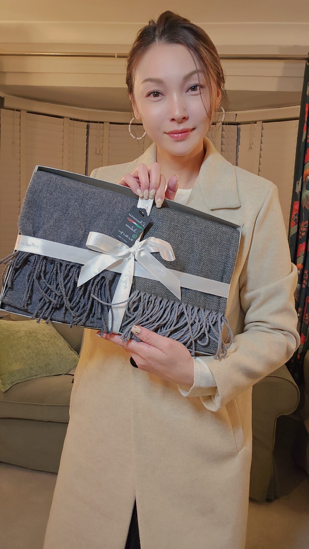 英國代購 (獨立訂單)-MADE IN ITALY SCARF SET 2 PCS 🎄🎄香港現貨🎄🎄