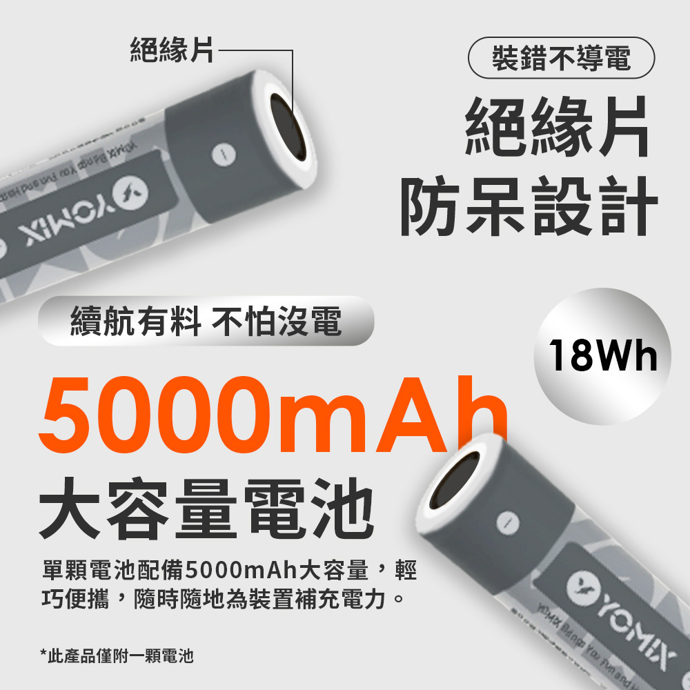 yomix,優迷,充電神救援就用yomix,換電充,5000mAh可替換電池,小巧輕便 旅遊必備,支援PD快充