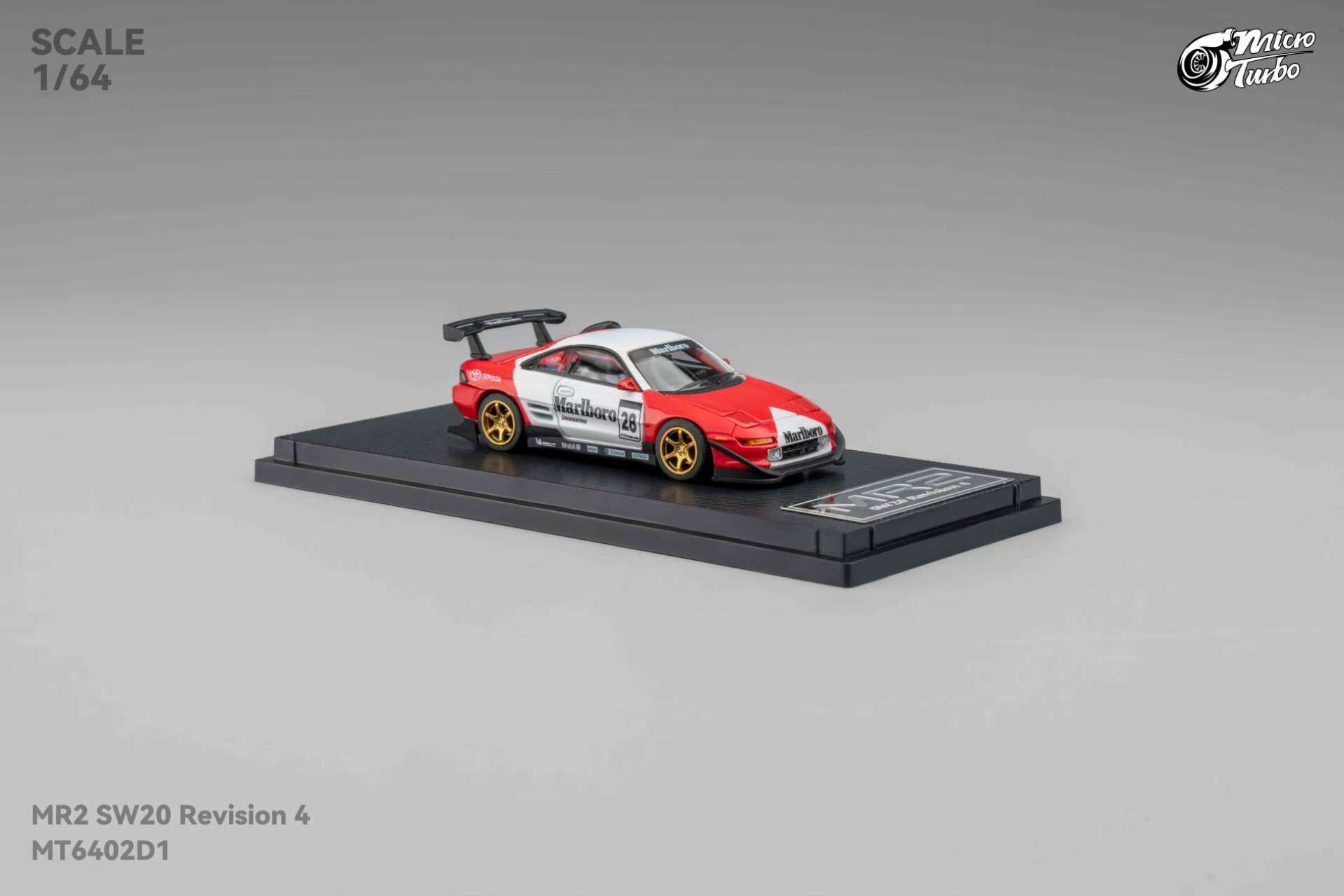 PO-$180 * MICRO TURBO * 1:64 TOYOTA MR-2 REVISION 4 VER.2 MARLBORO