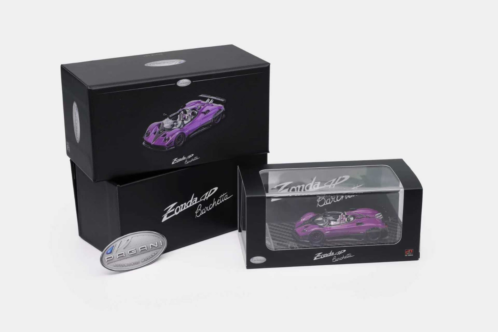 PO-$218 * LCD * 1:64 Pagani Zonda HP (Carbon Purple color) (Special packing)*天地盒包裝,附品牌錫克片