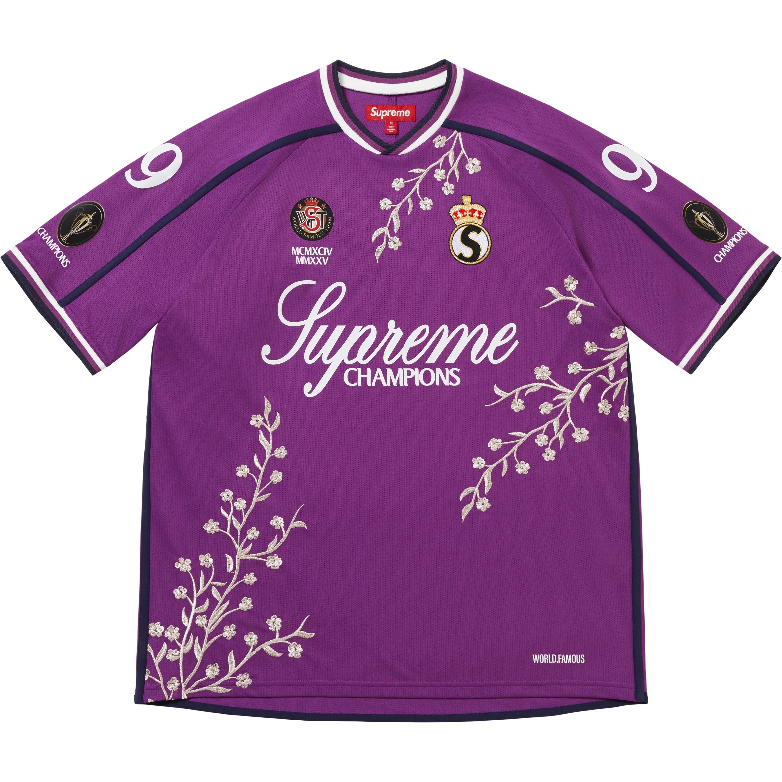 Supreme FW25 Floral Soccer Jersey