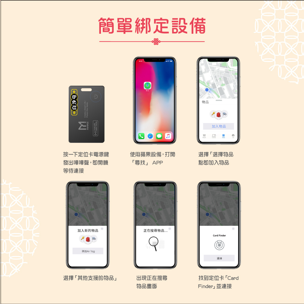 白沙屯拱天宮,宮廟限定防丟定位卡,媽祖護福,出國旅遊平安,全球精準定位,Apple原廠認證,輕薄設計簡便攜帶,無線充電,聲音播放尋找,IP68防水,搜尋路線指引,YOMIX,優迷,白沙屯媽,勇字