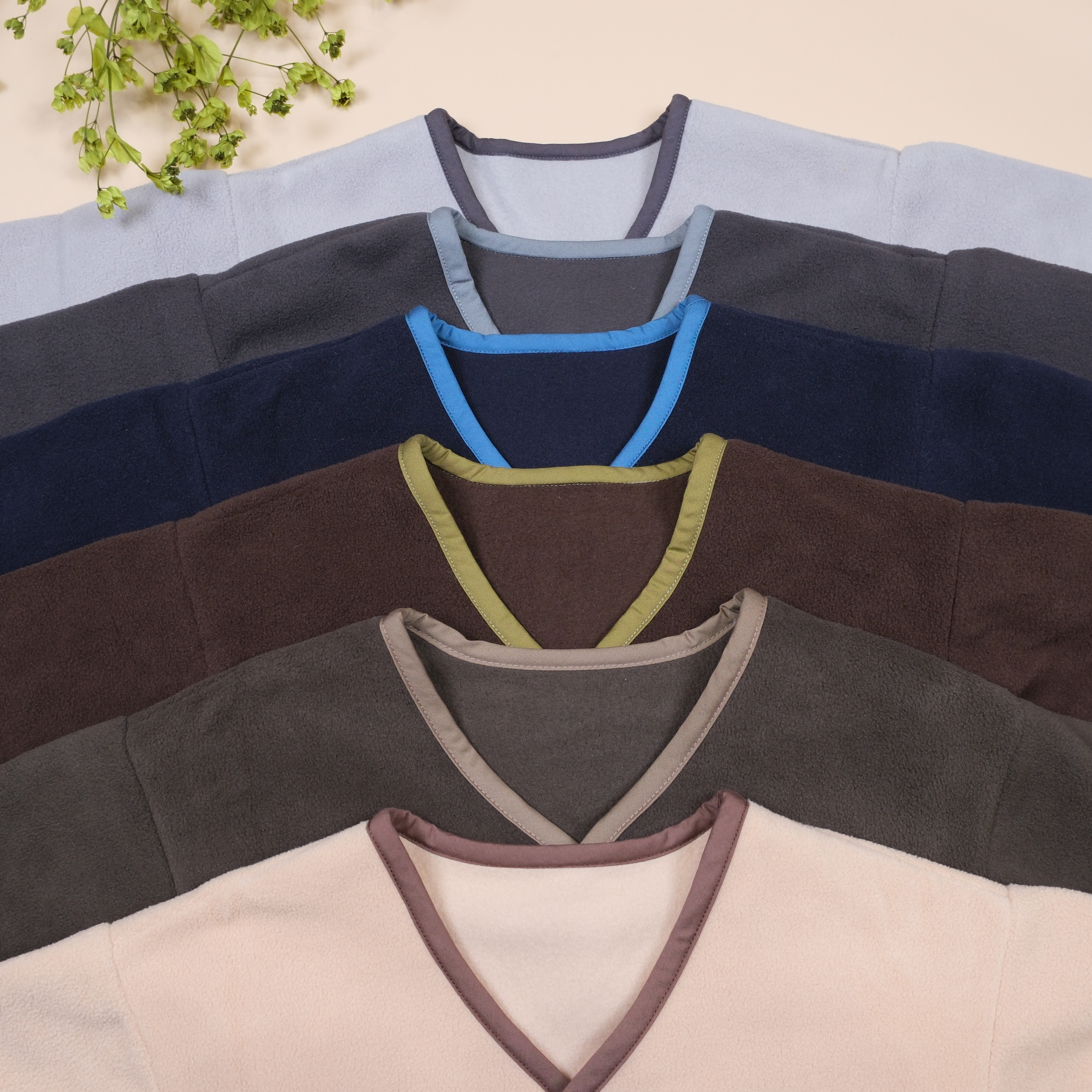 森森日常 ❖ 墨綠 ❖ 手作童裝刷毛按扣外套