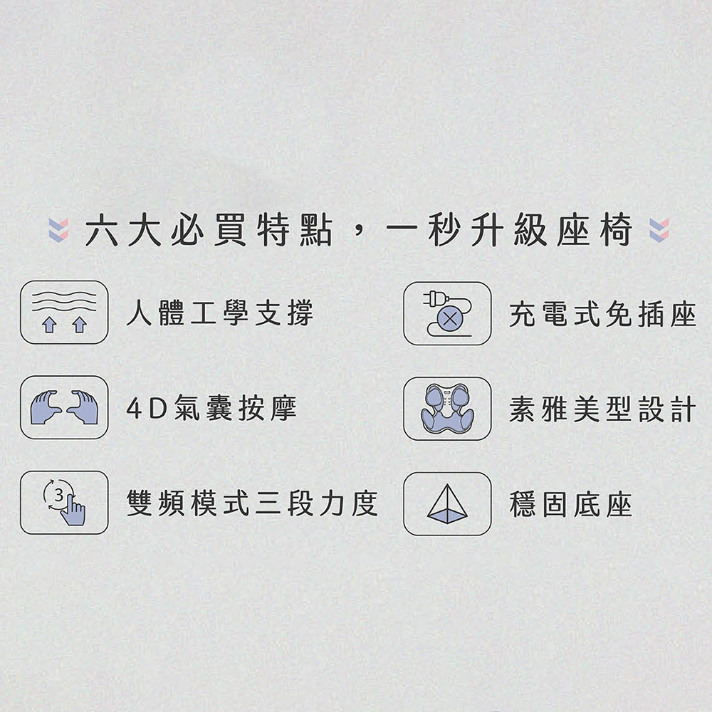 Fammix,菲米斯,座椅,美姿椅,矯正坐墊,久坐,正脊坐墊,按摩椅,按摩坐墊,氣囊按摩,氣囊按摩椅