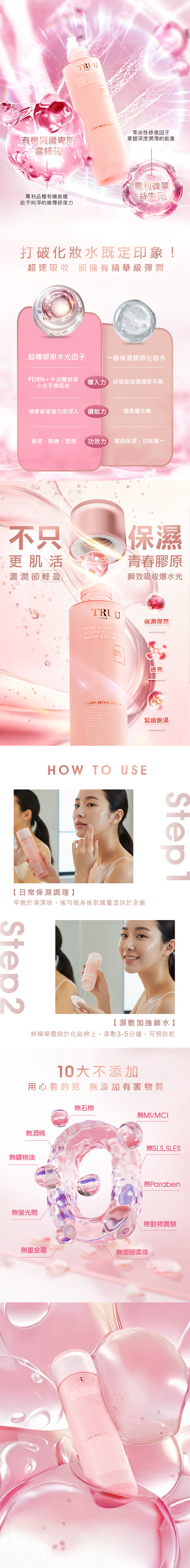 TRUU PDRN外泌體水光膠原精華露150ml