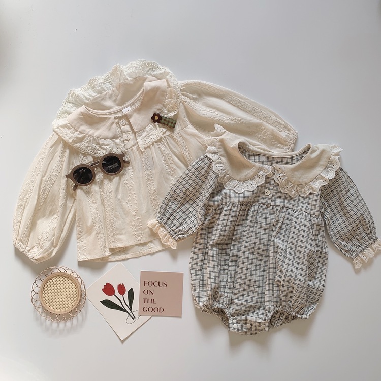 花邊娃娃領上衣