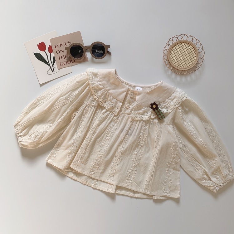 花邊娃娃領上衣