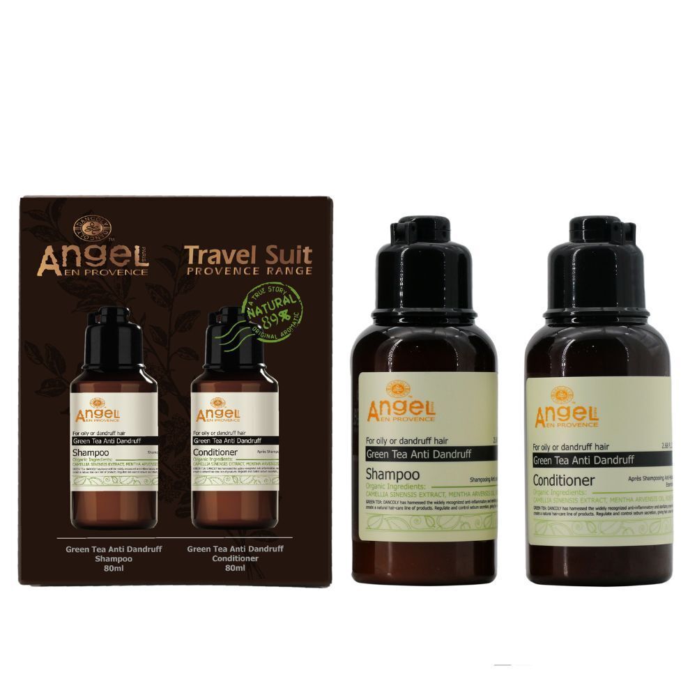 DANCOLY 綠茶去屑滋養洗護旅行套裝（洗頭水80ml&護髮素80ml）