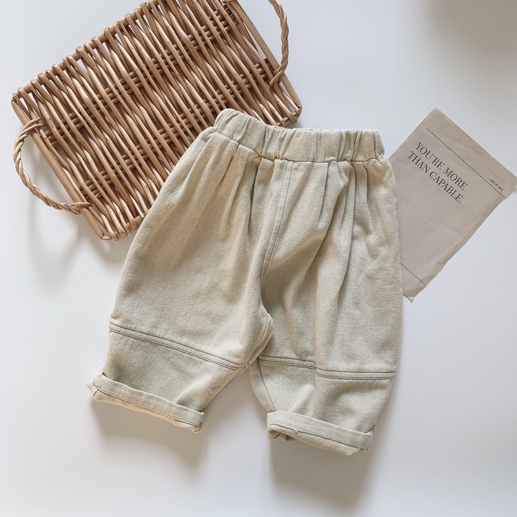 車線拼接哈倫褲