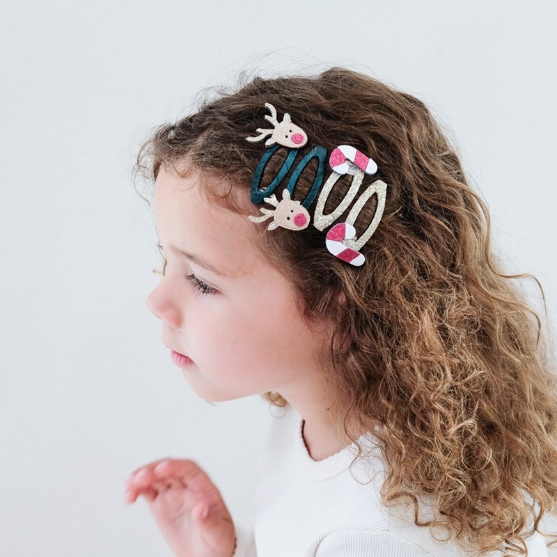 Mimi & Lula 聖誕麋鹿滴答夾4入