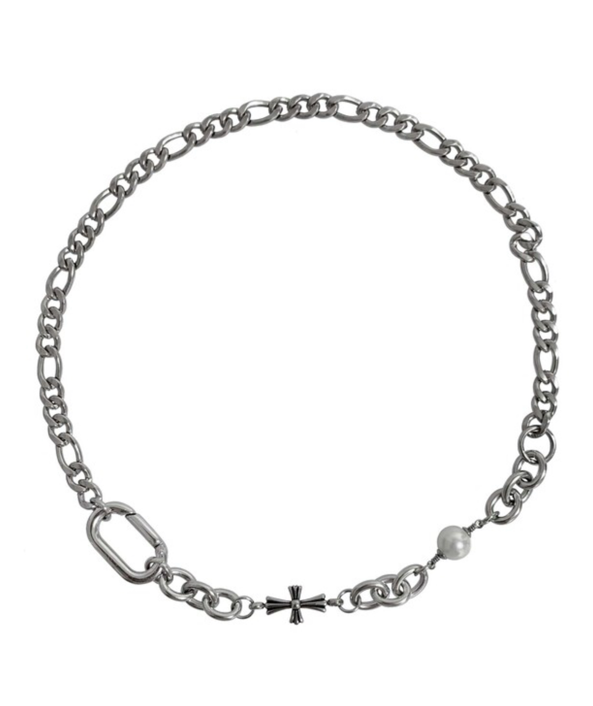 OFUSE - cross pearl choker