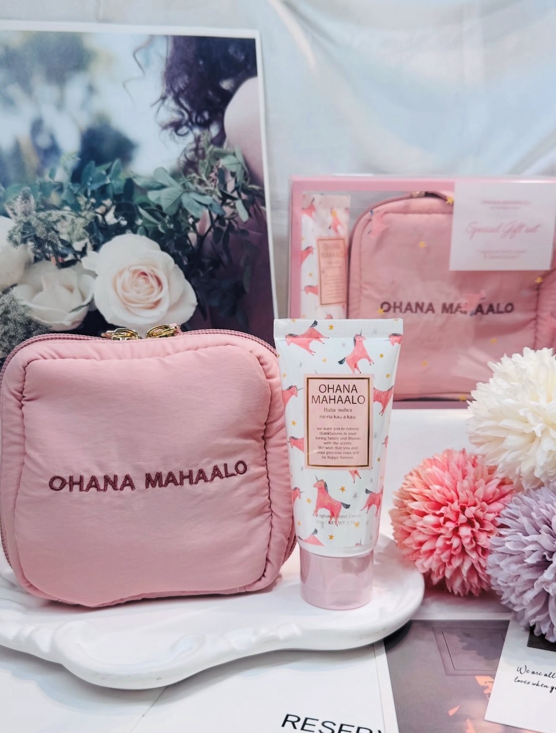 OHANA MAHAALO 奇幻夢境 裝可愛禮物小包護手霜組