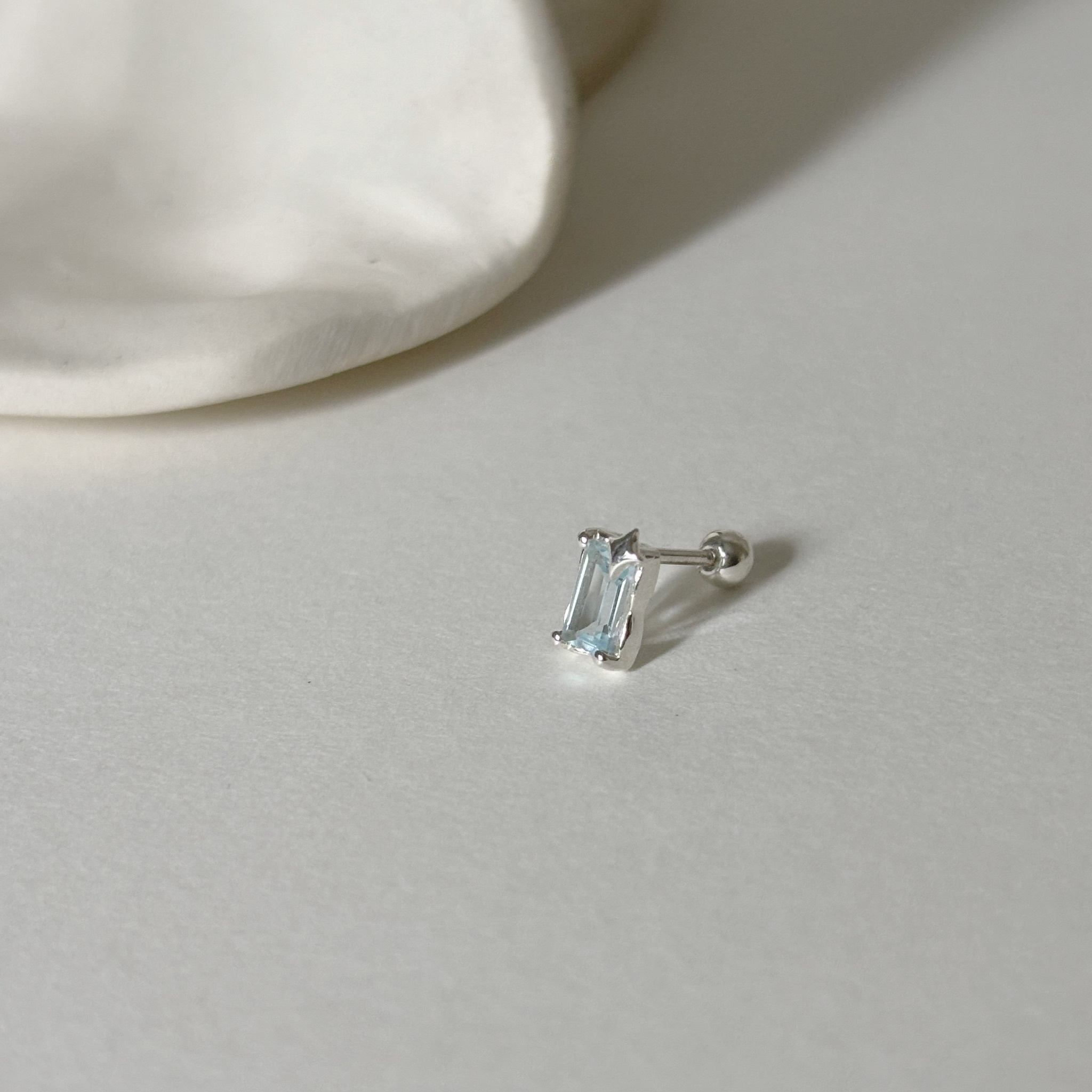 星芒魔鏡托帕石轉珠耳環