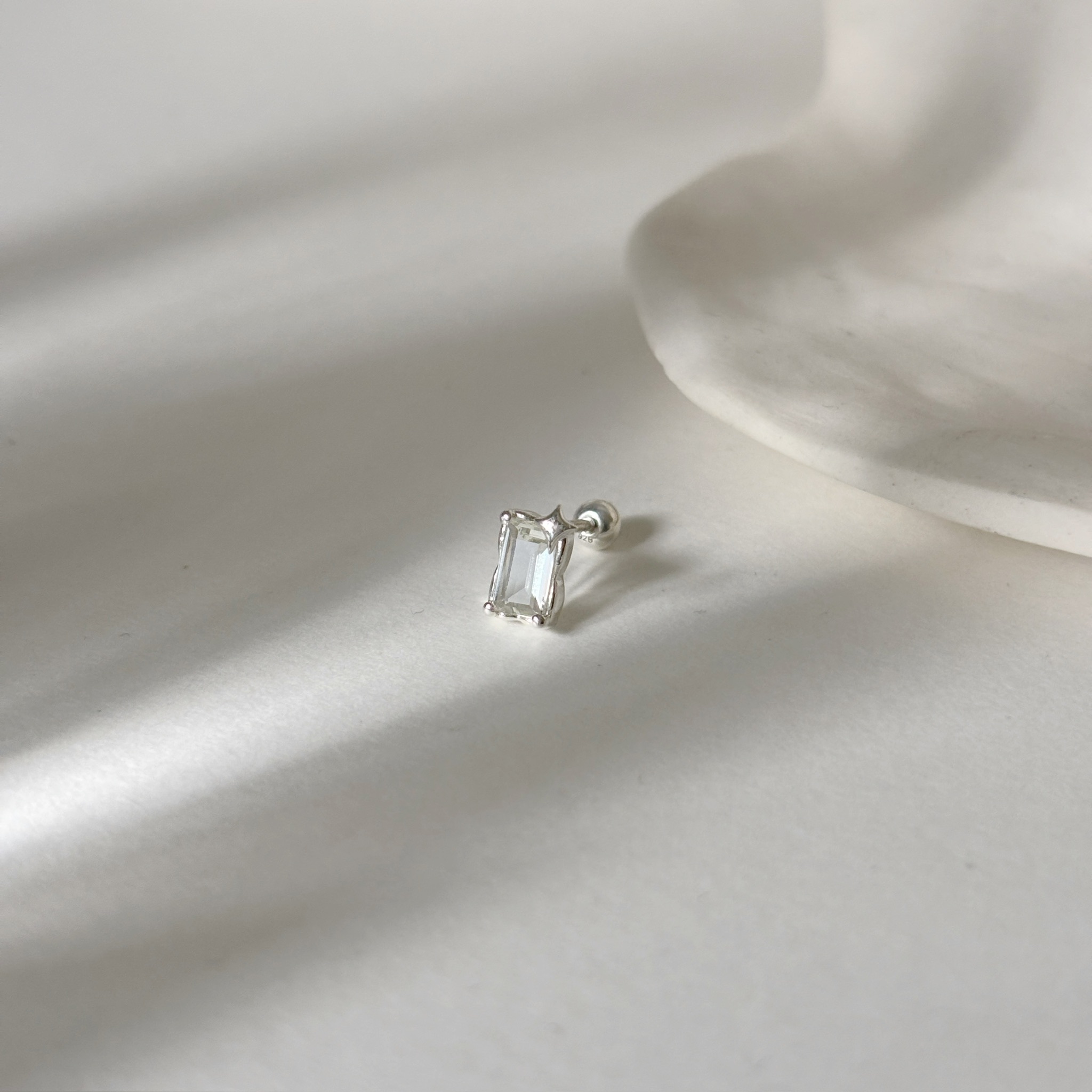 星芒魔鏡綠色紫水晶轉珠耳環