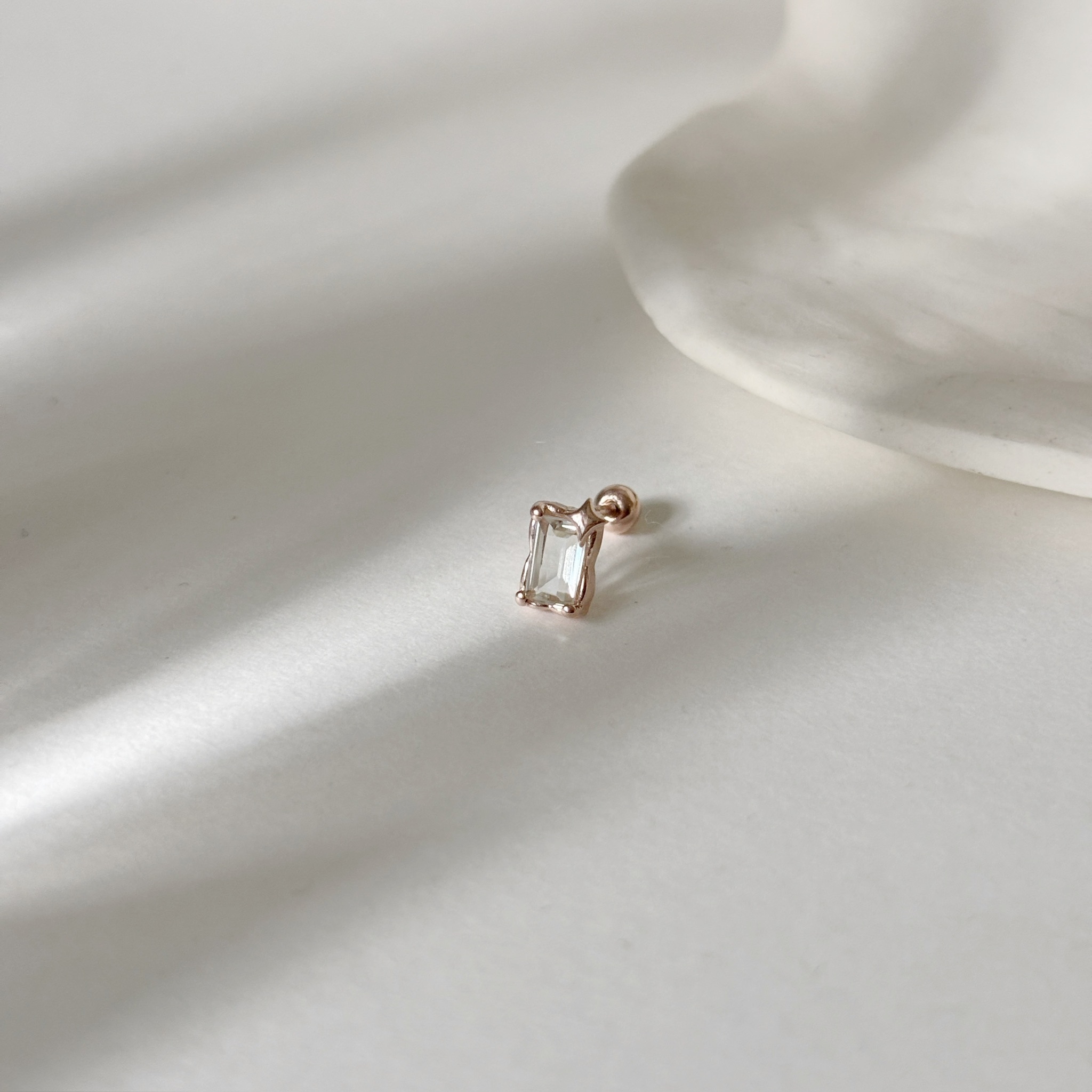 星芒魔鏡綠色紫水晶轉珠耳環