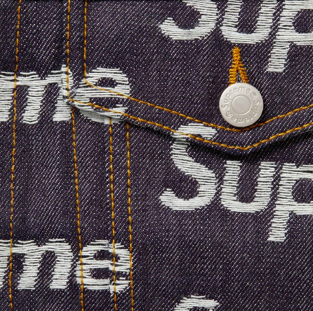 Supreme 25FW Jacquard Logos Denim Trucker | FLOMMARKET