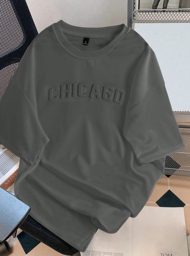 KADMAX大尺碼-大碼男字母印花短袖TEE〈KSMS2599〉