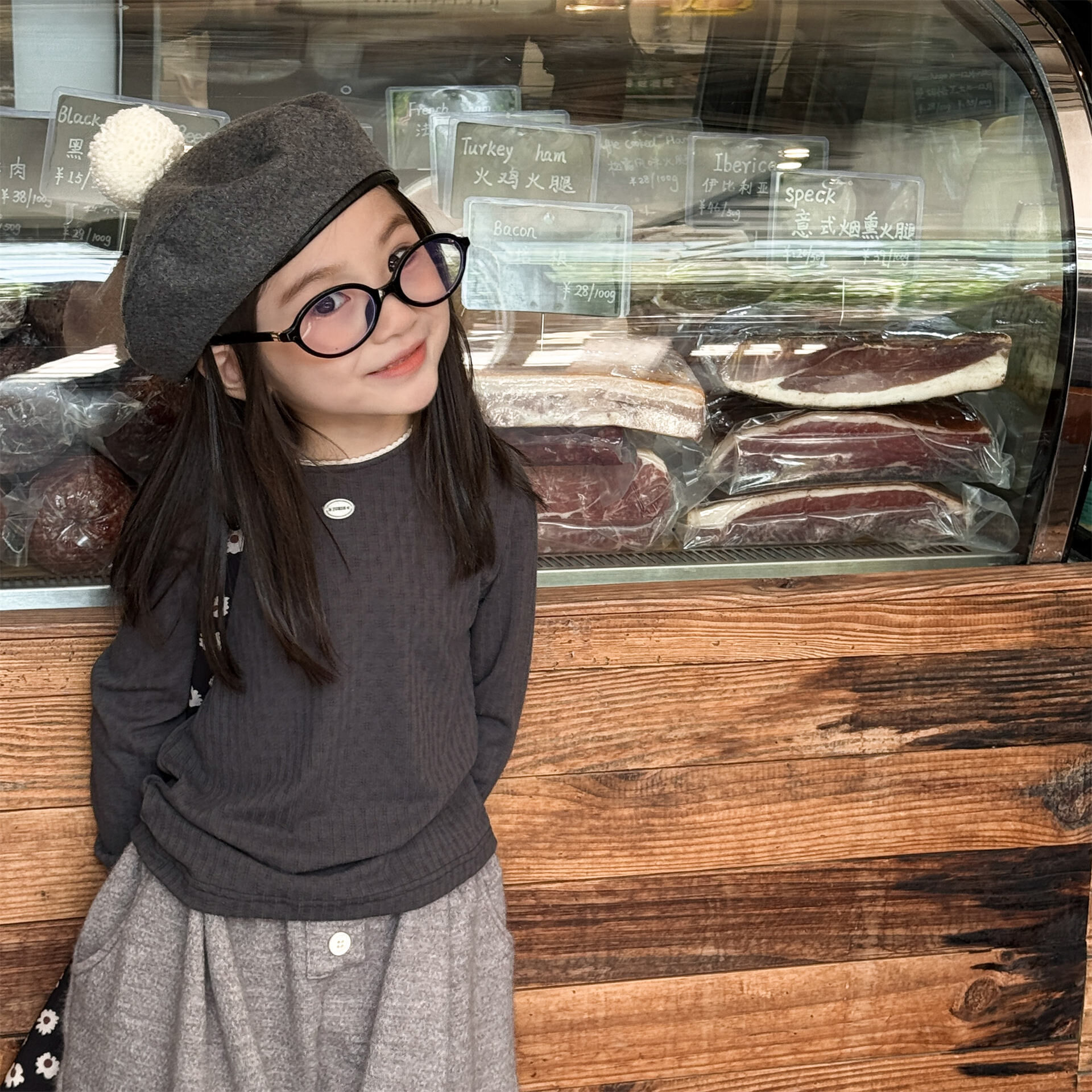 裝飾小扣彈性內搭衣(80-130)