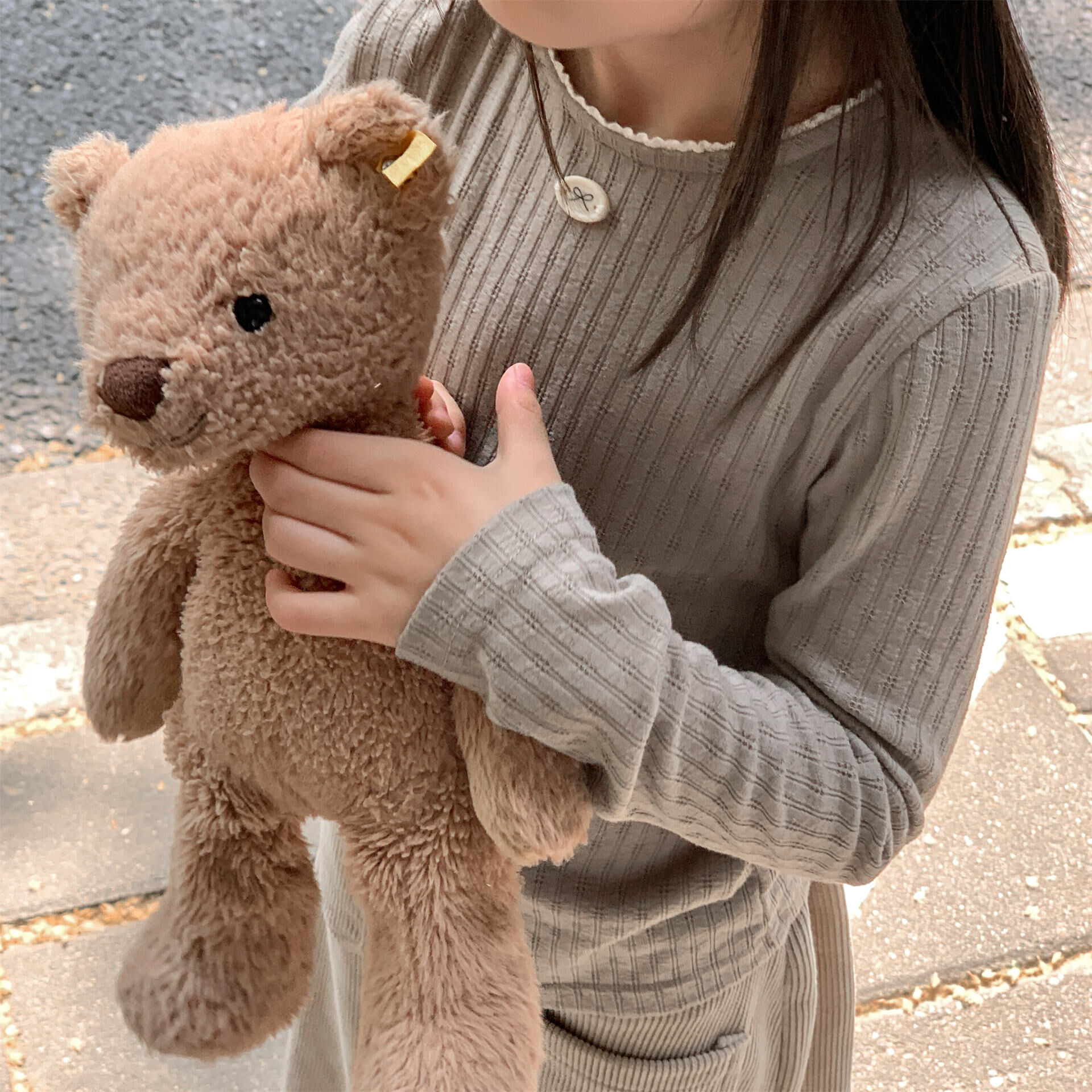 裝飾小扣彈性內搭衣(80-130)