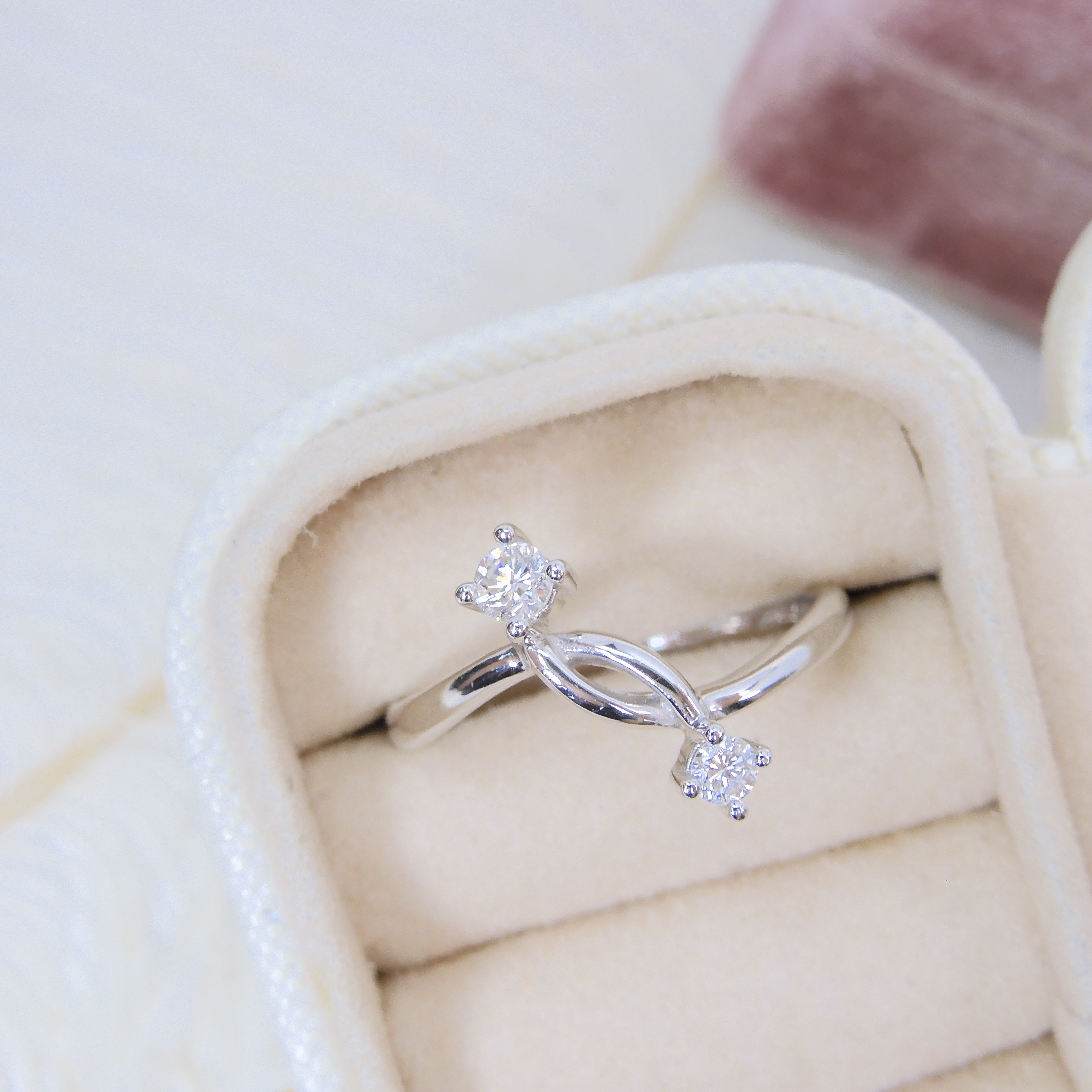 18K金 0.2ct 鑽石戒指