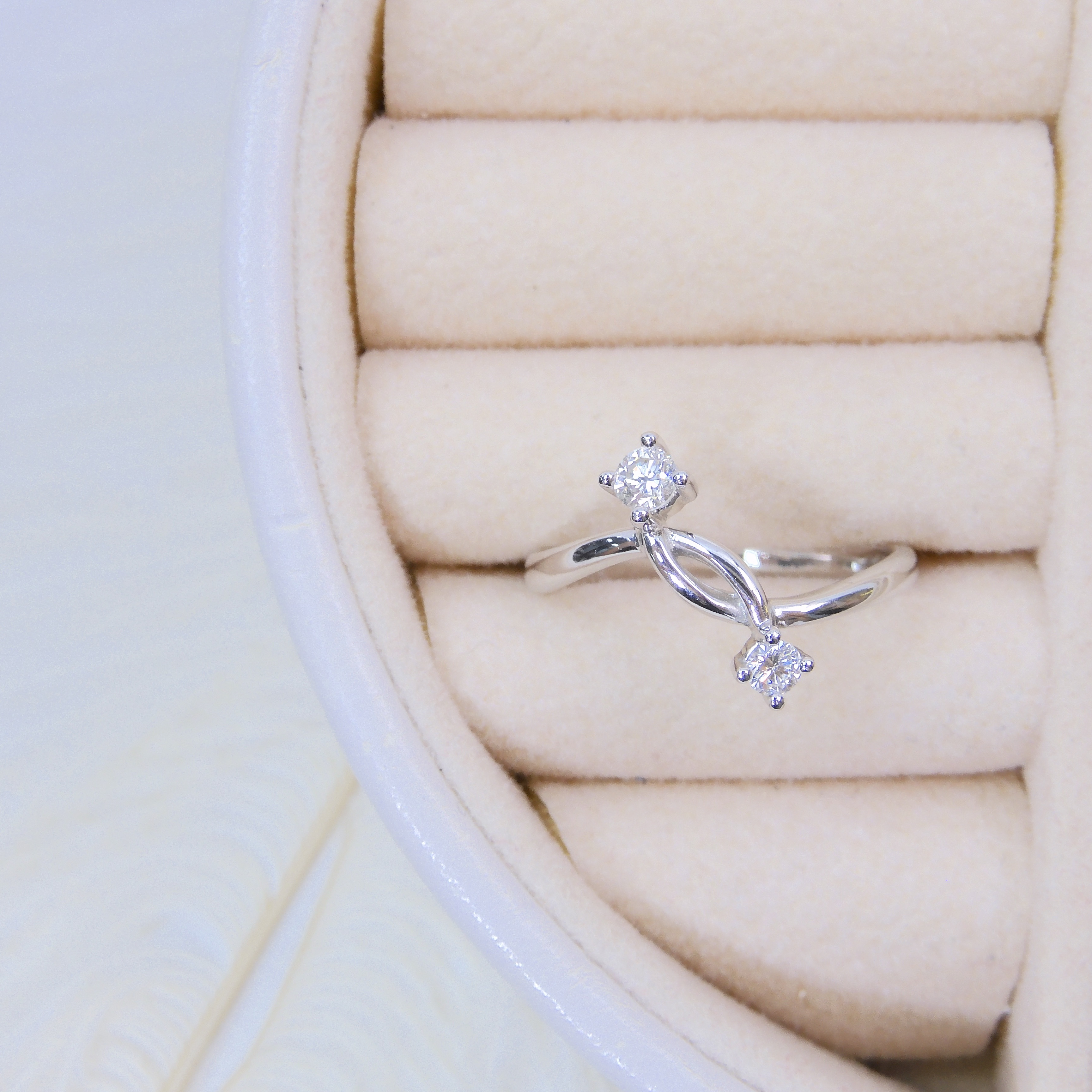 18K金 0.2ct 鑽石戒指