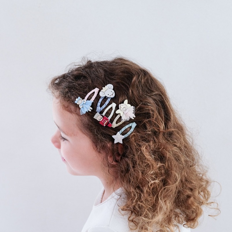 Mimi & Lula 胡桃鉗小天使星星迷你滴答夾5入