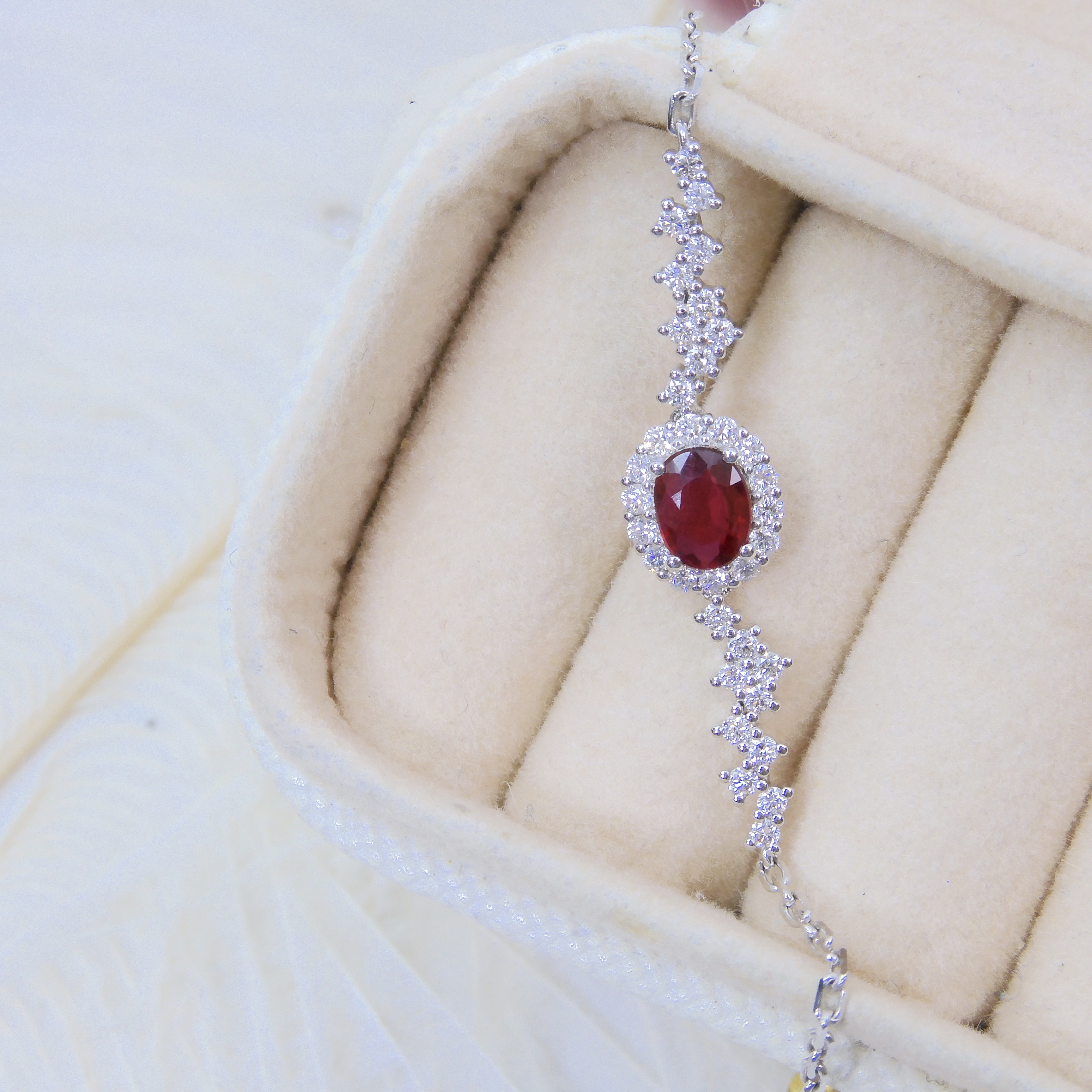 18K金 0.32ct 紅寶石手鏈 (配證書)