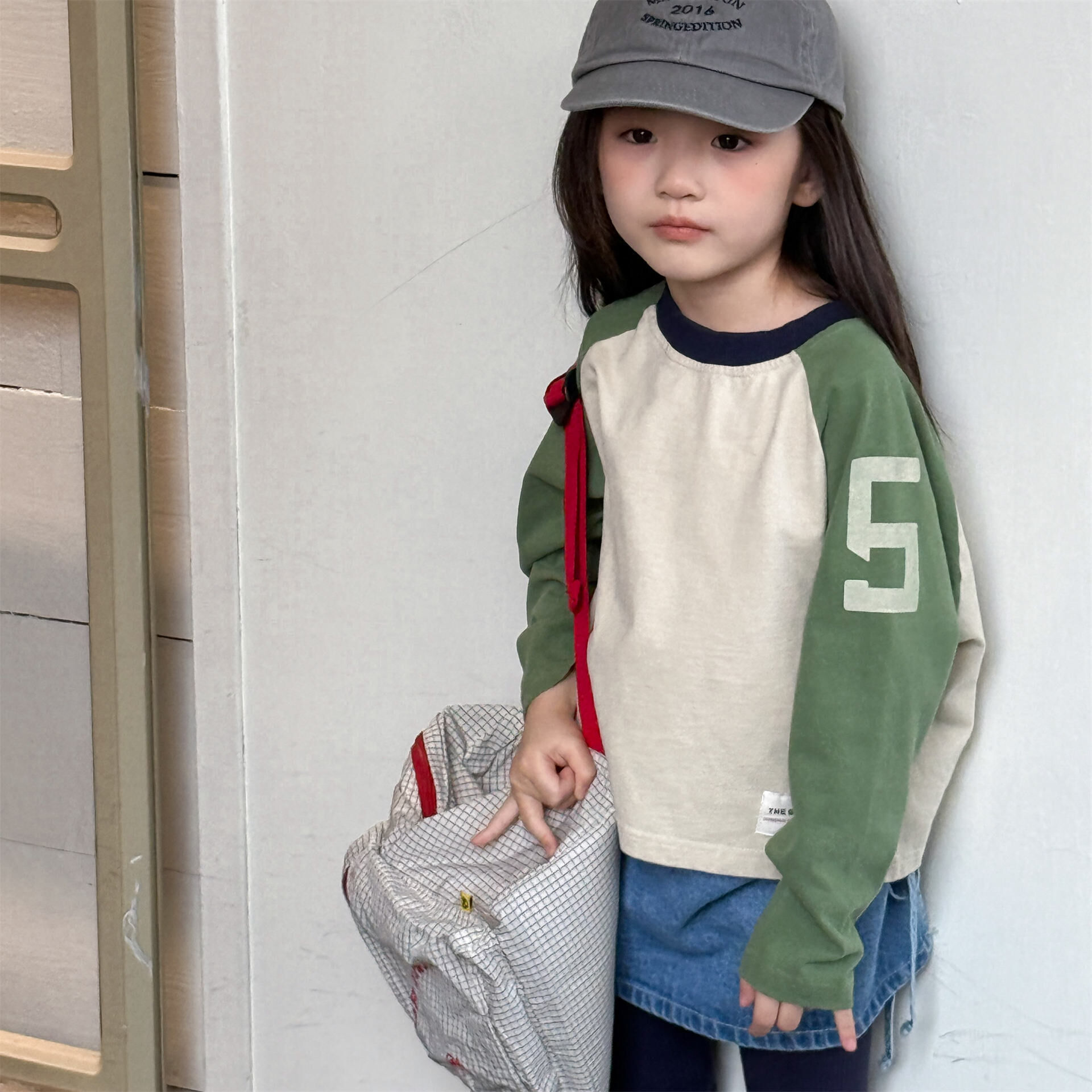 數字拼色上衣(80-130)