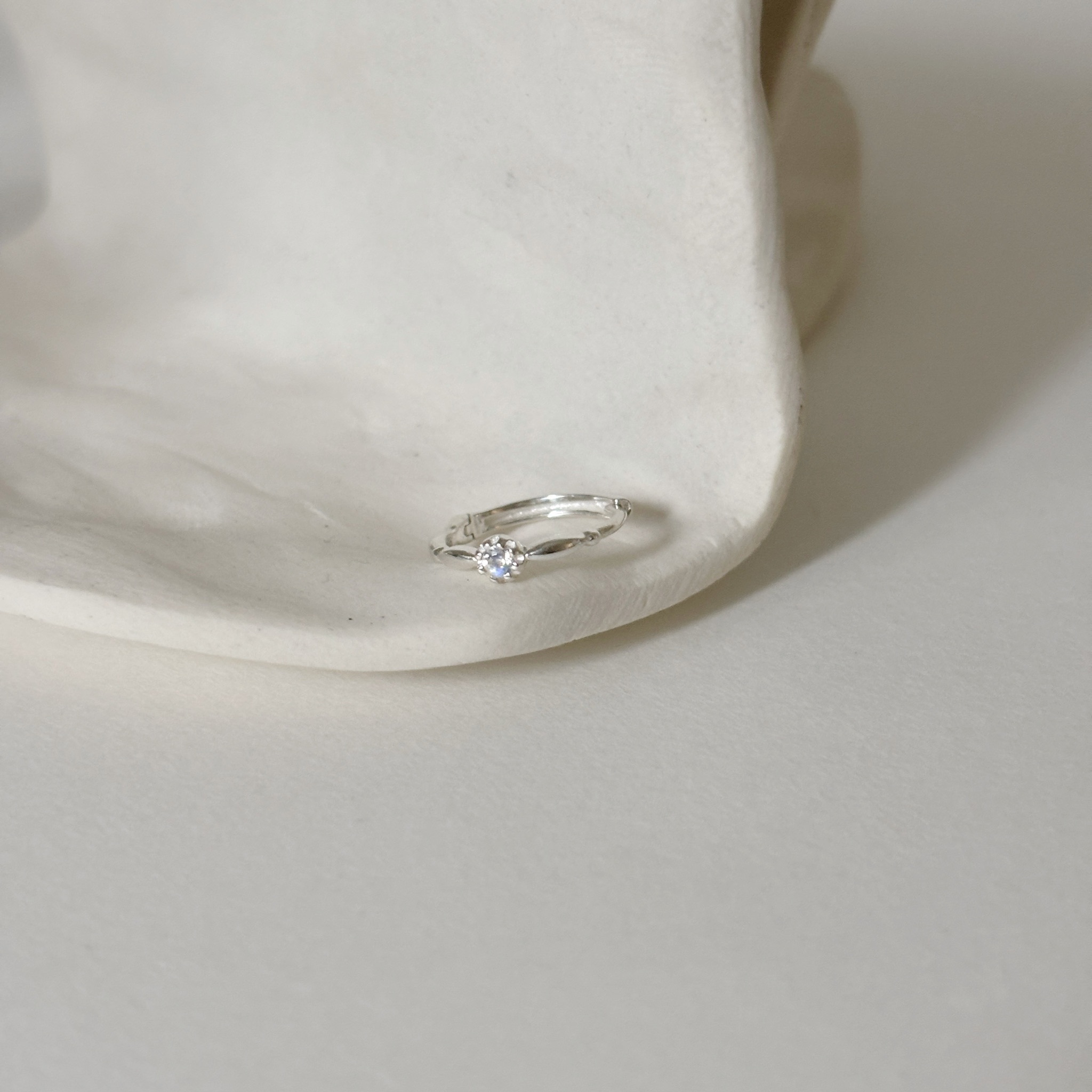 米粒蛋糕月光石耳圈