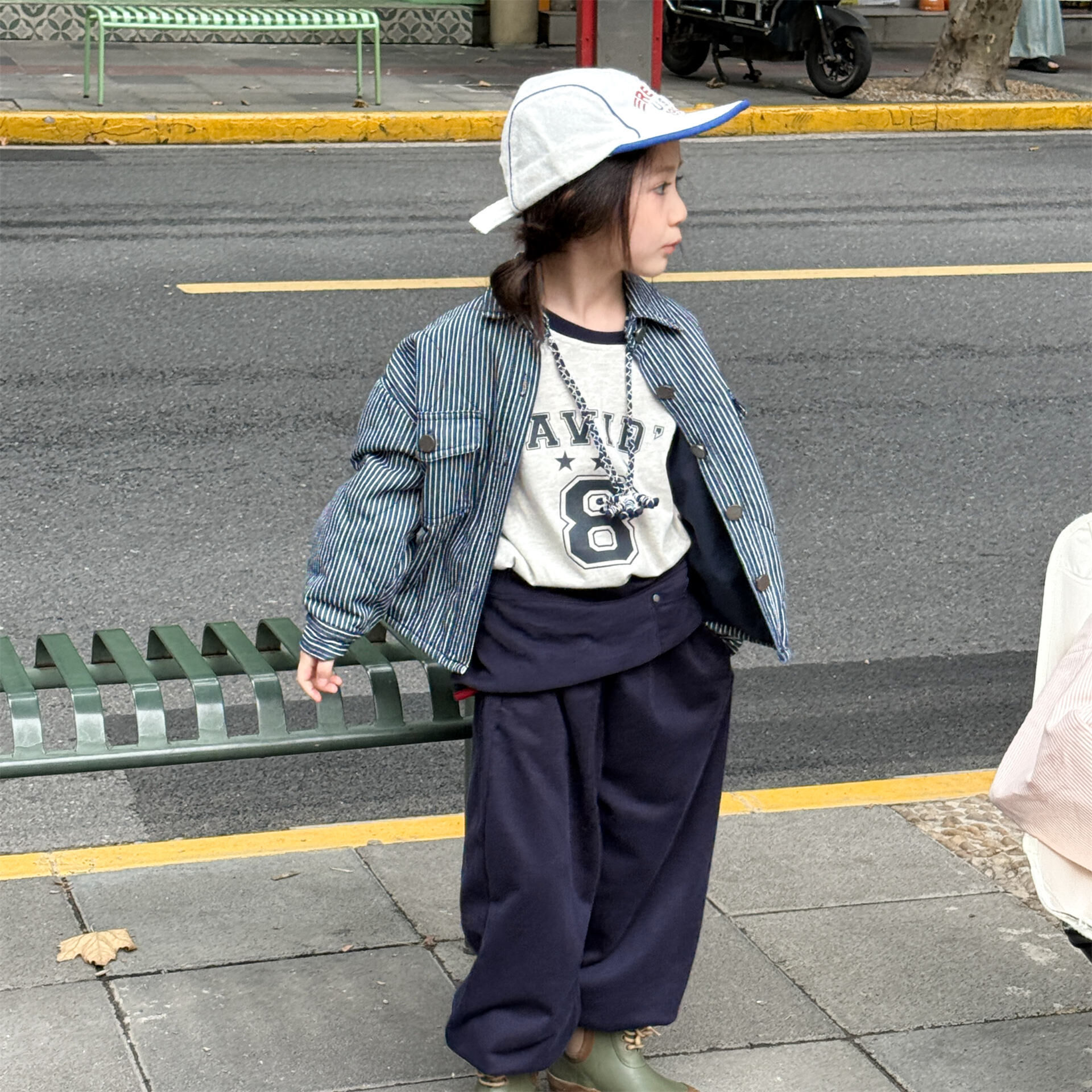 牛仔充棉夾克(80-130)