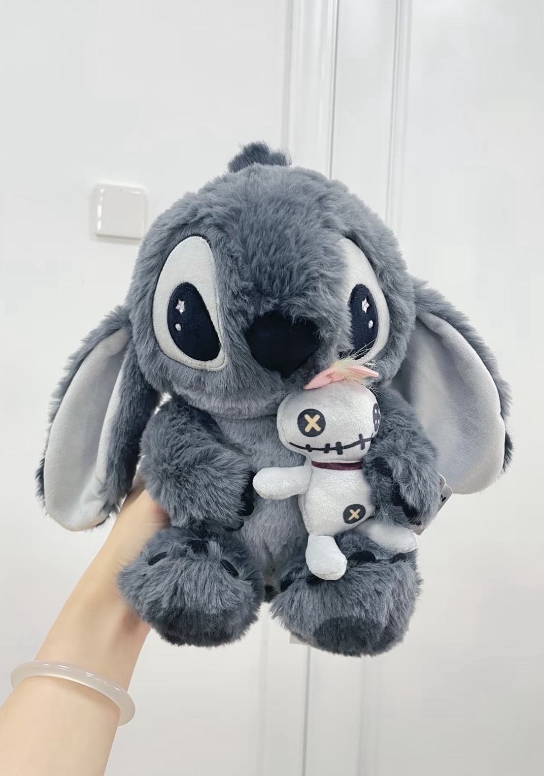 Disney 迪士尼 萬聖節限定 黑皮史迪奇 毛絨35公分