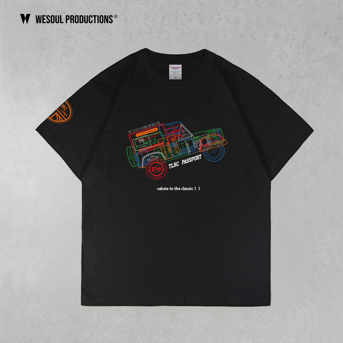 復刻 - TLRC郵戳汽車圓領T