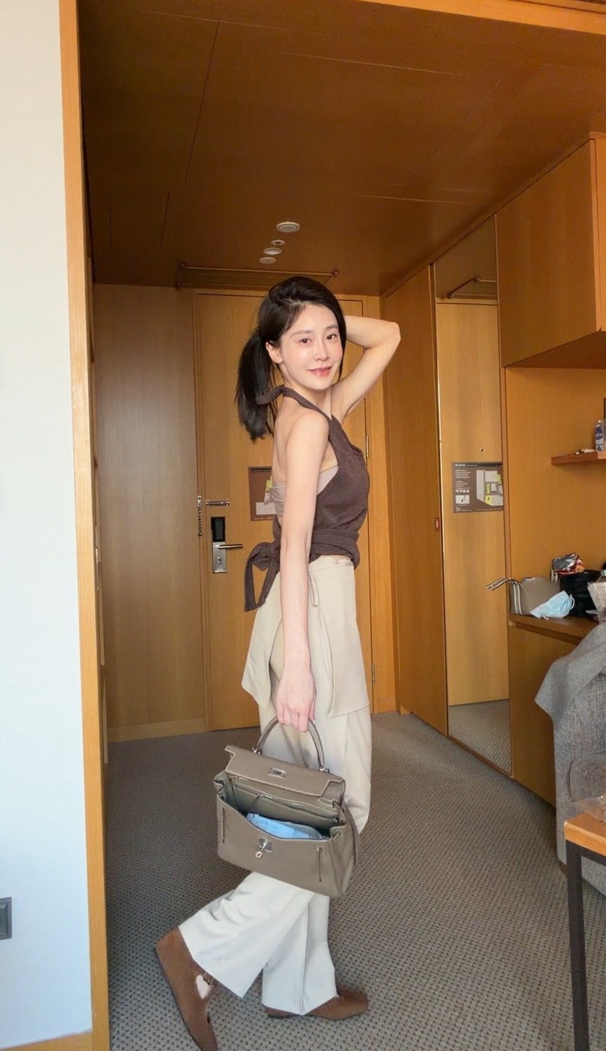 ｜韓國｜超chill兩件式寬褲 (兩種穿搭)