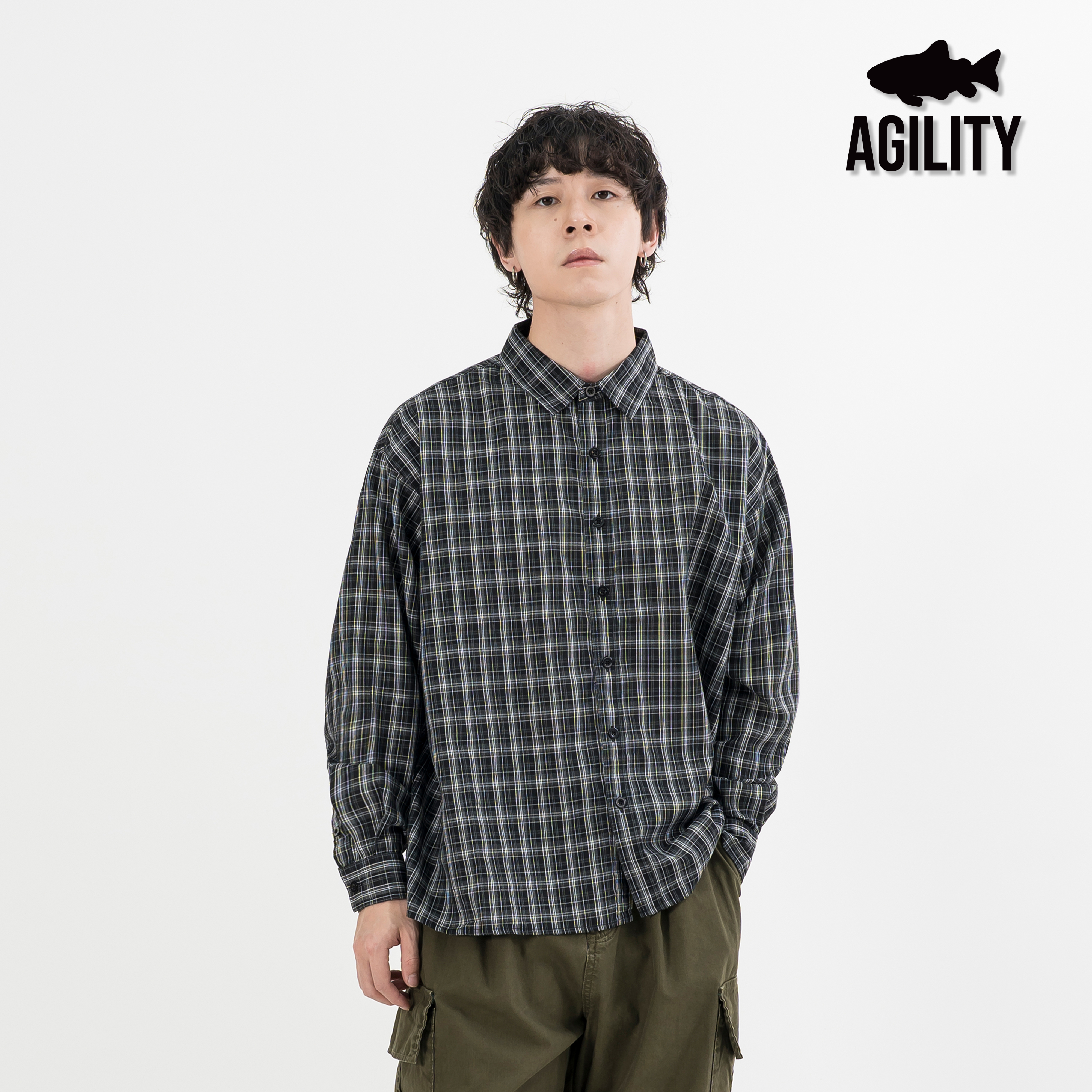 AGILITY Boxy Fit Check LS Shirt 寬短版型 格紋 長袖襯衫 [SH-N07]