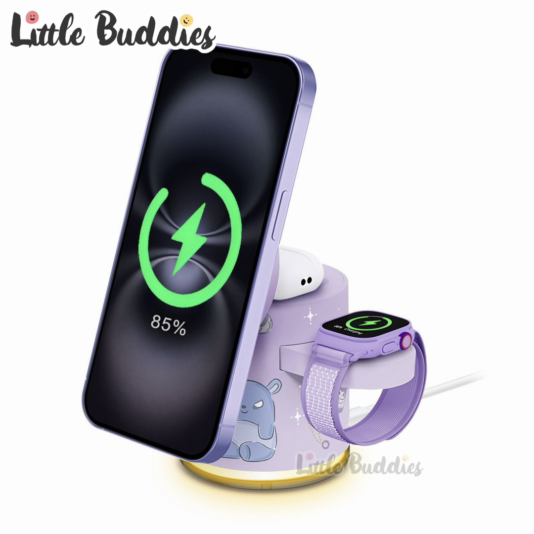 XPower Sanrio Kuromi 迷你掌心5合1磁吸無線充電座