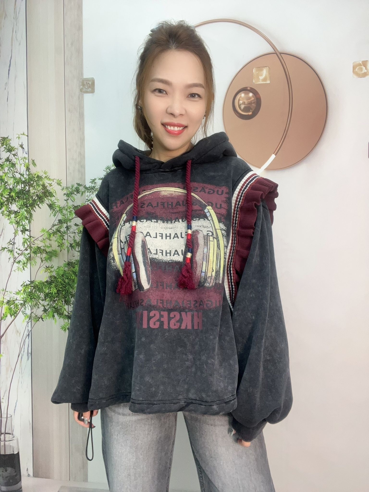 Mar 型格扎染ruffer 䄂top~121A