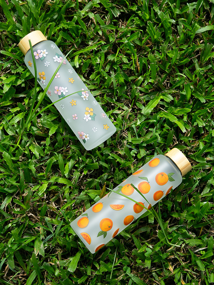 無毒玻璃水瓶雙入組