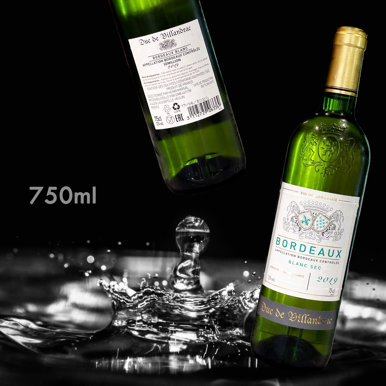 Duc De Villandrac Bordeaux Blanc Sec (750ML) 波爾多半干型白酒