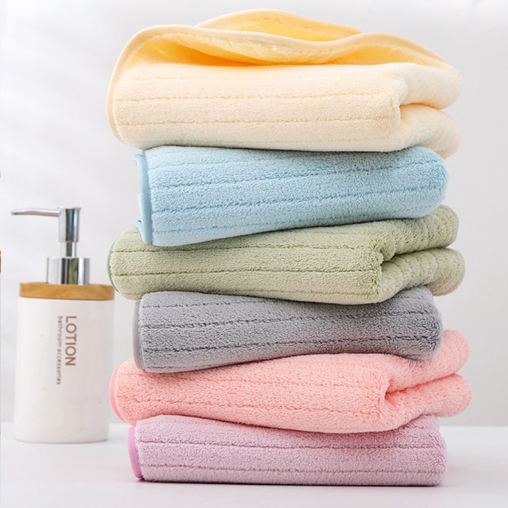 珊瑚絨毛巾 素色款35 x 75 cm｜加厚吸水 毛巾 【輕鬆購五金百貨】
