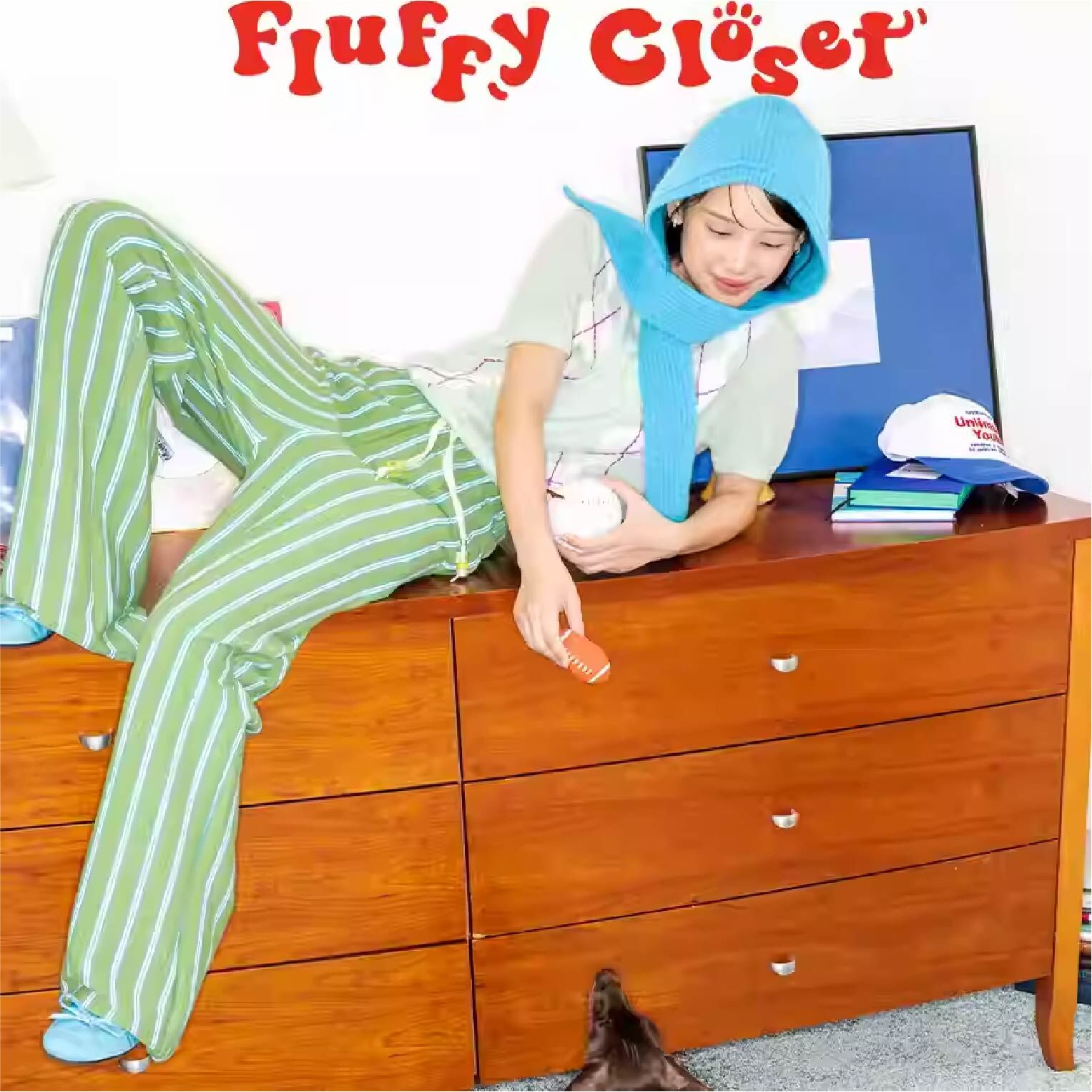 Fluffy Closet - 紅綠聖誕款條紋居家休閒褲